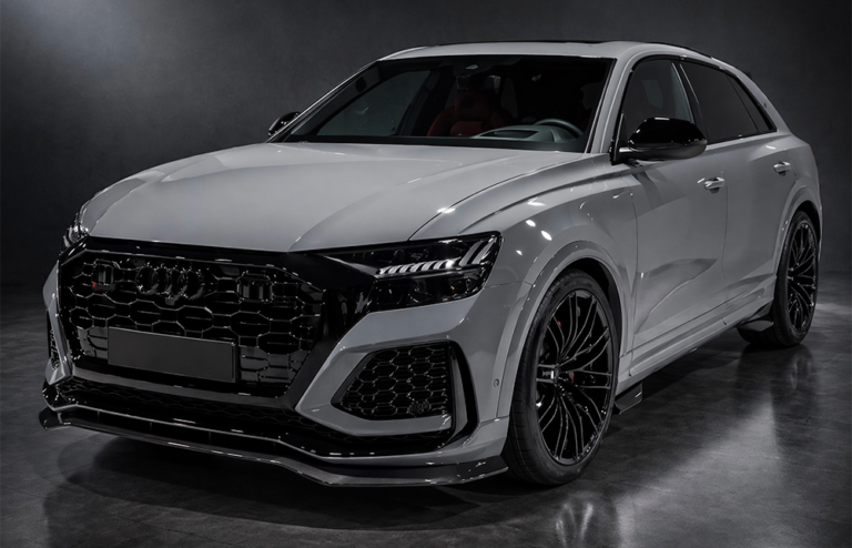White Audi A8 car rental in Tirana Albania
