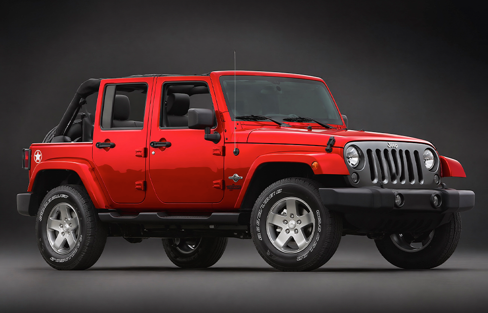 Jeep Wrangler available for rent in Tirana