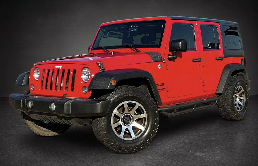 Jeep Wrangler available for rent in Tirana